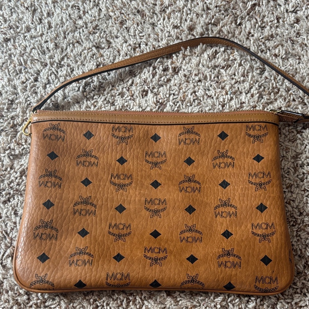 MCM Tan Leather Bag